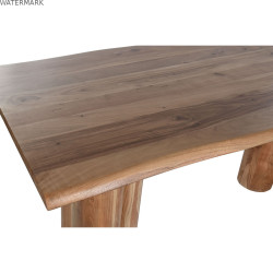 Table de Salle à Manger Home ESPRIT Marron Naturel Bois d'acacia 200 x 100 x 76 cm