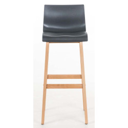 Lot de 2 tabourets de bar Hoover Natura gris