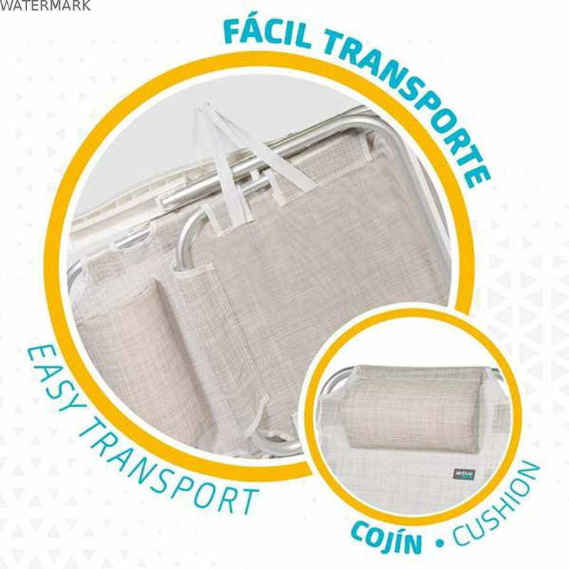 Chaise Pliante Colorbaby Blanc 48 x 46 x 84 cm Plage