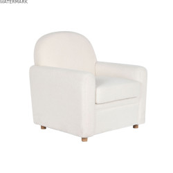 Siège DKD Home Decor Blanc Polyester Bois 79 x 72 x 86 cm