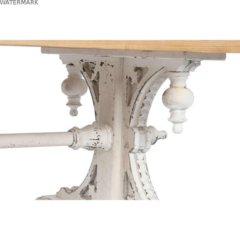 Table Basse Home ESPRIT Blanc Naturel Bois d'épicéa Bois MDF 110 x 65 x 46 cm