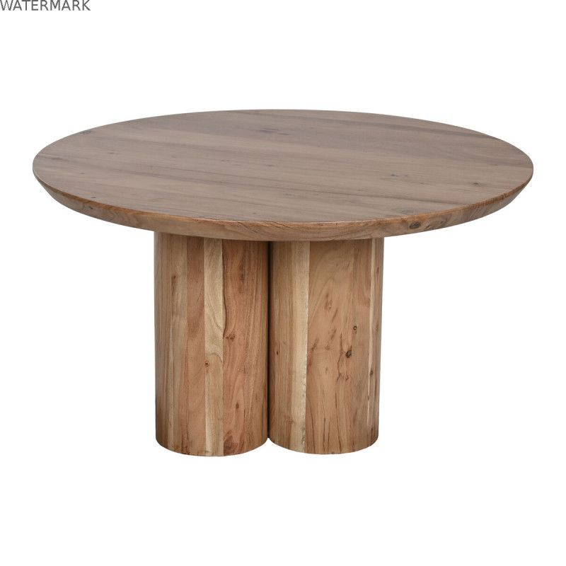 Table Basse Home ESPRIT Marron Naturel Bois d'acacia 80 x 80 x 45 cm