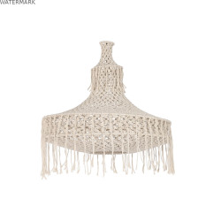 Écran de lampe Home ESPRIT Naturel Boho 63 x 63 x 70 cm