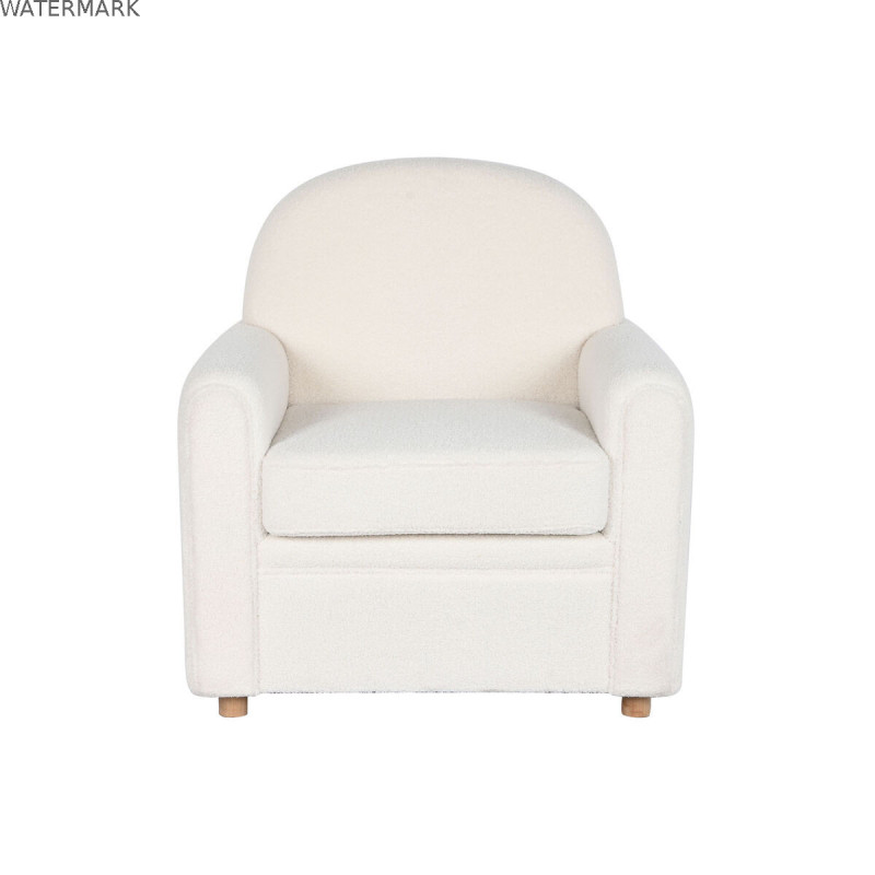 Siège DKD Home Decor Blanc Polyester Bois 79 x 72 x 86 cm