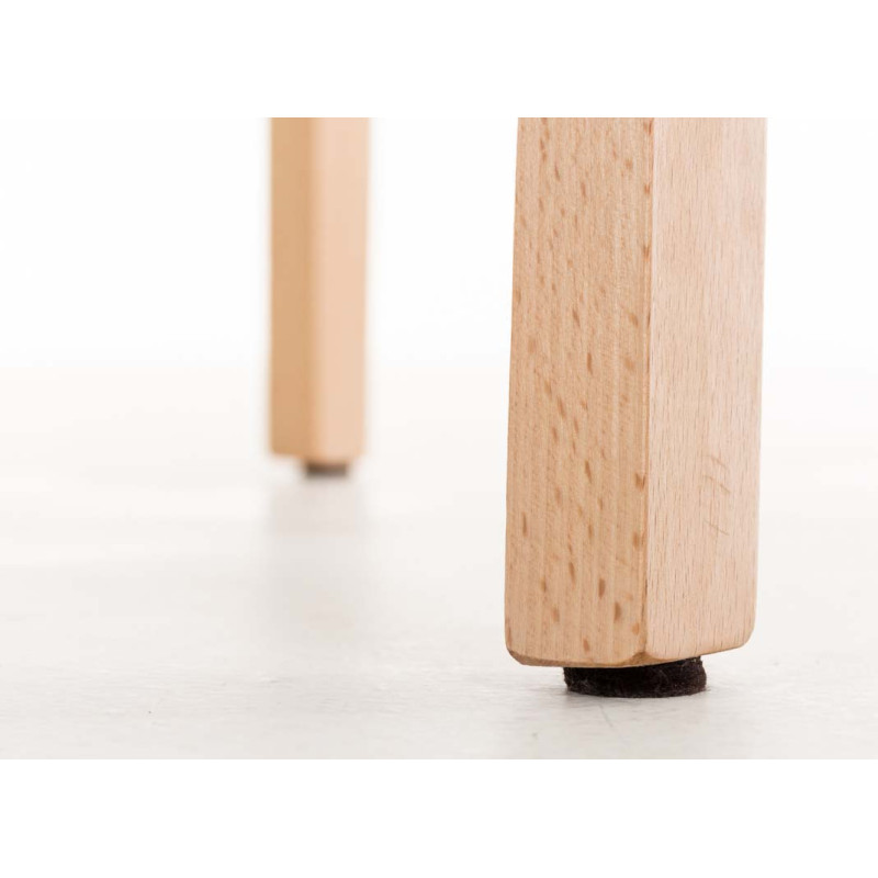 Set 2 sgabelli Hover con telaio in legno naturale a 4 gambe grigio