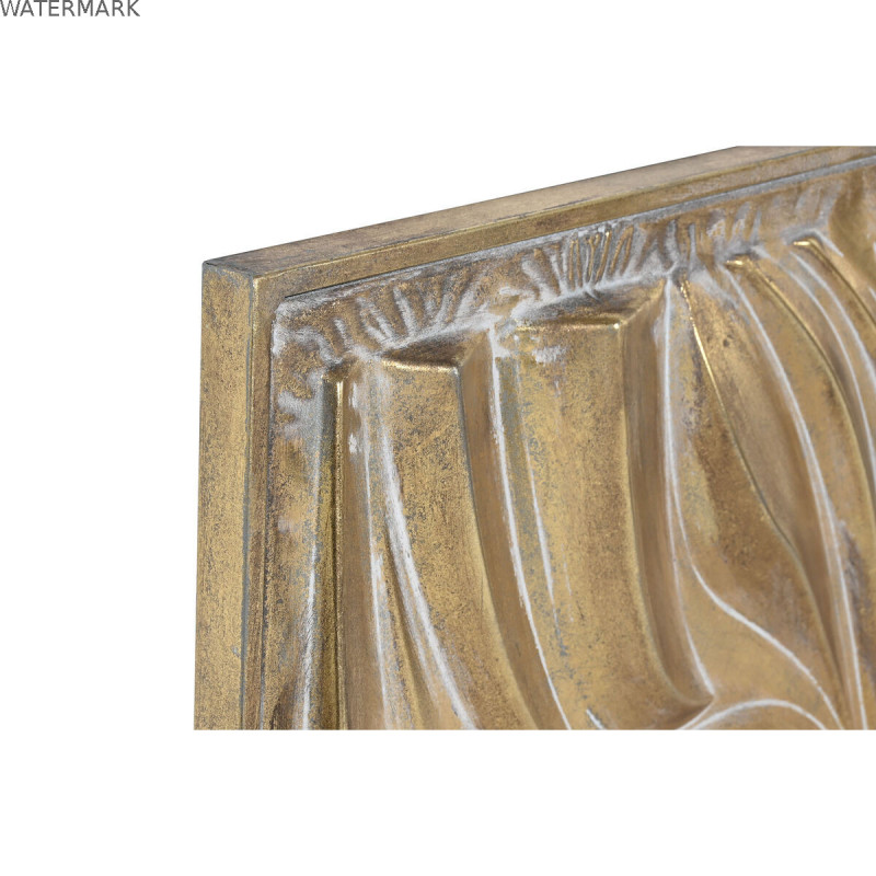 Décoration murale Home ESPRIT Doré 94,5 x 4,5 x 94,5 cm (2 Unités)