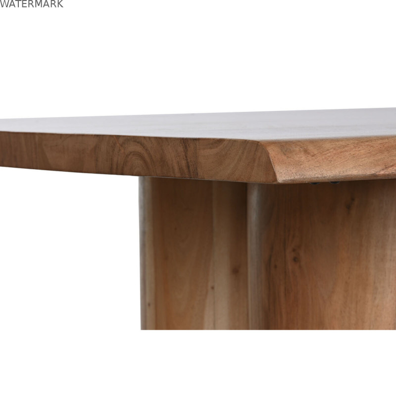 Table de Salle à Manger Home ESPRIT Marron Naturel Bois d'acacia 200 x 100 x 76 cm