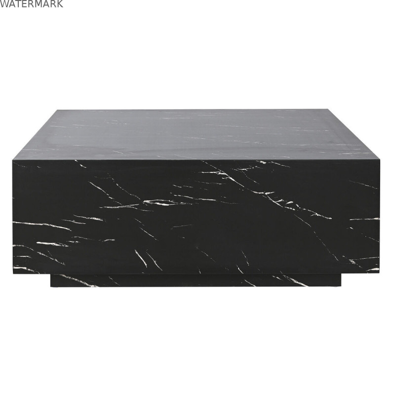 Table Basse Home ESPRIT Noir Bois MDF 90 x 90 x 35 cm