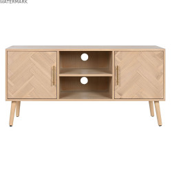 Meubles de télévision Home ESPRIT Naturel Bois de paulownia Bois MDF 120 x 40 x 60 cm
