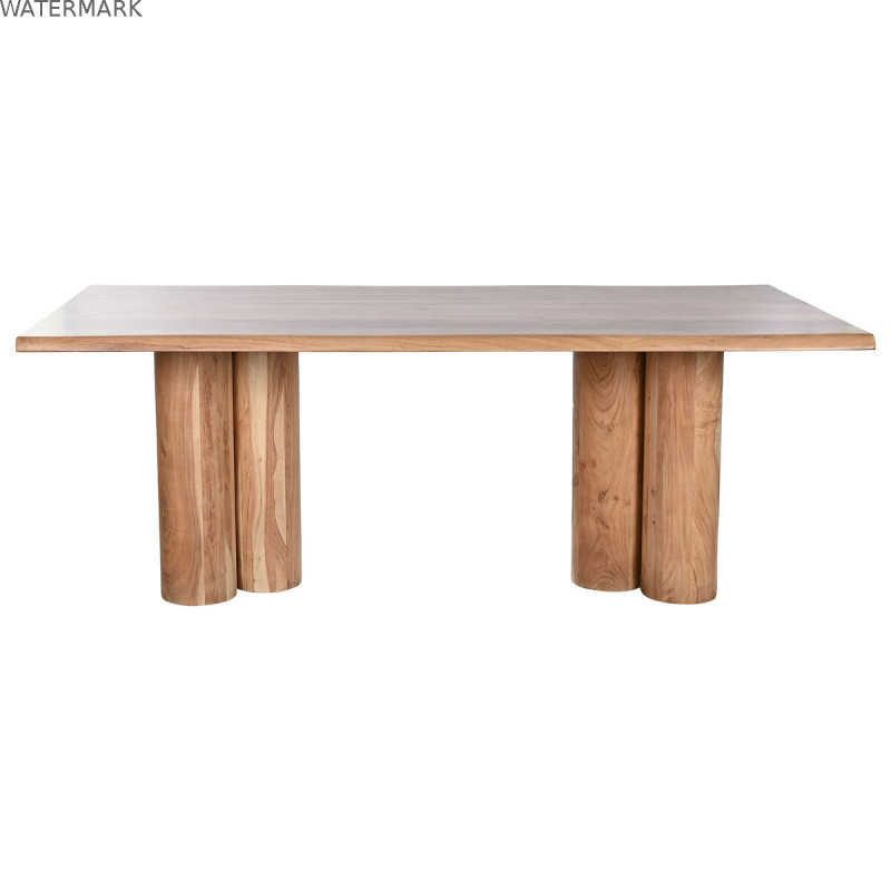 Table de Salle à Manger Home ESPRIT Marron Naturel Bois d'acacia 200 x 100 x 76 cm