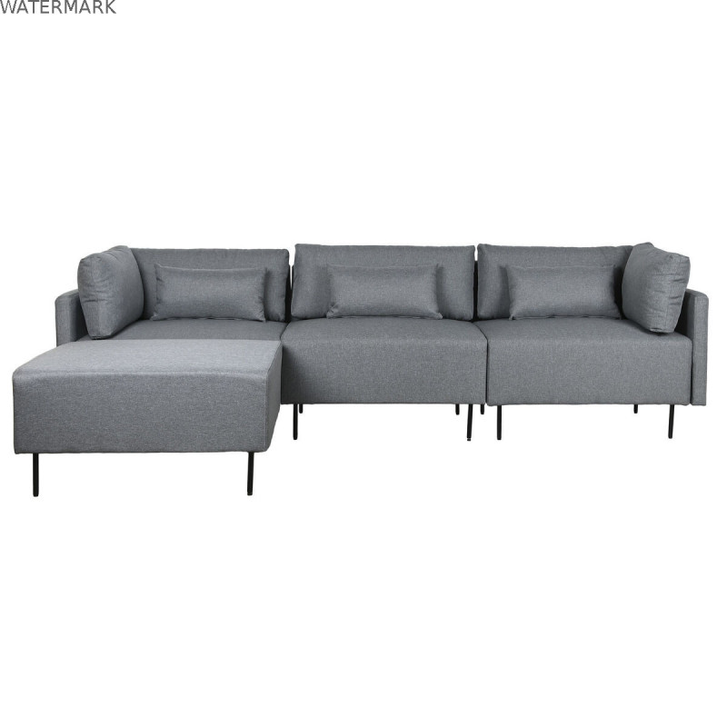 Canapé chaise longue DKD Home Decor Gris Métal Moderne 276 x 152,5 x 84 cm Canapé chaise longue DKD Home Decor Gris Métal Moderne 276 x 152,5 x 84 cm