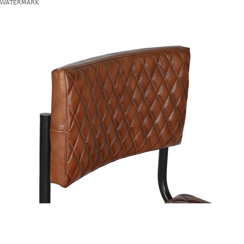 Chaise Home ESPRIT Marron Noir 47 x 50 x 88 cm
