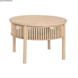 Table Basse Home ESPRIT Naturel Bois d'épicéa 75 x 75 x 49 cm
