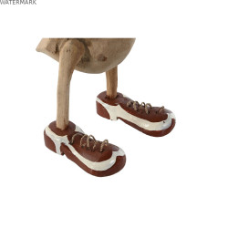 Figurine Décorative Home ESPRIT Blanc Rouge Naturel Canard 14 x 28 x 43 cm (2 Unités)