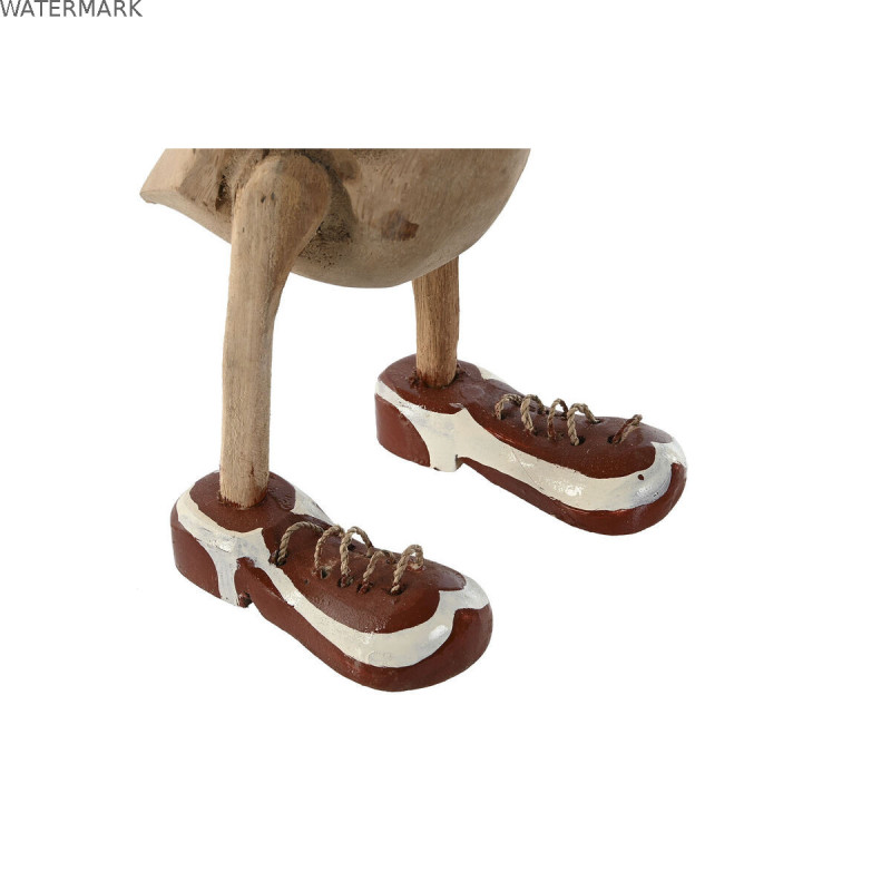 Figurine Décorative Home ESPRIT Blanc Rouge Naturel Canard 14 x 28 x 43 cm (2 Unités)
