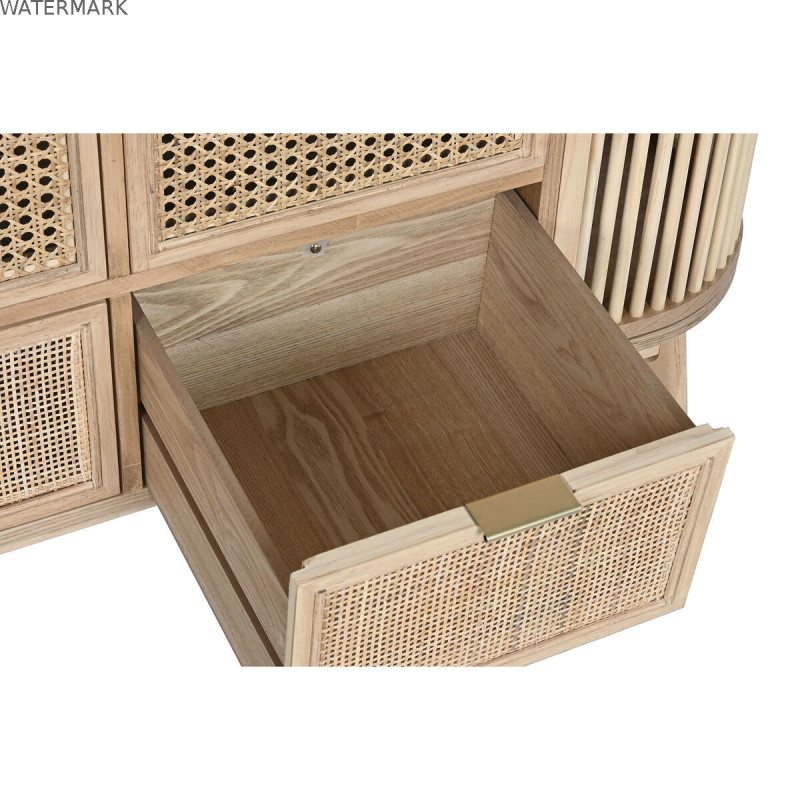 Caisson à Tiroirs Home ESPRIT Doré Naturel Sapin 120 x 40 x 80 cm