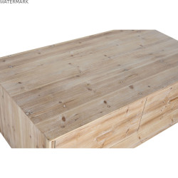 Table Basse Home ESPRIT Naturel Bois d'épicéa Bois MDF 130 x 70 x 46 cm
