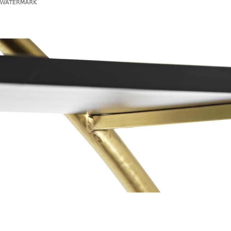 Étagère DKD Home Decor Noir Doré Métal Peuplier 160 x 35 x 180 cm