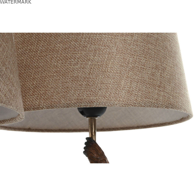 Lampe de bureau Home ESPRIT Marron Métal Résine 50 W 220 V 26 x 26 x 53,5 cm (2 Unités)