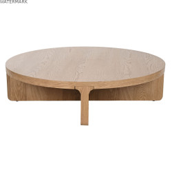 Table Basse Home ESPRIT Naturel bois de chêne 121 x 121 x 32 cm