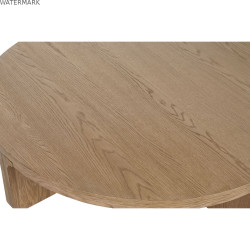 Table Basse Home ESPRIT Naturel bois de chêne 121 x 121 x 32 cm