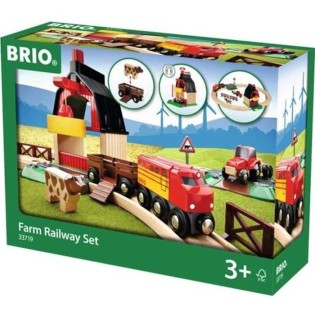 Circuit de la Ferme en bois BRIO - Coffret complet 20 pieces - Ravensburger