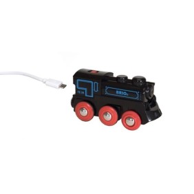 Locomotive rechargeable BRIO World - Ravensburger - Jaune - Mixte des 3 ans