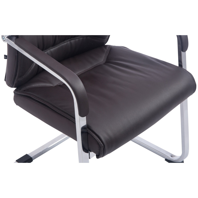 Fauteuil visiteur XL Anubis marron