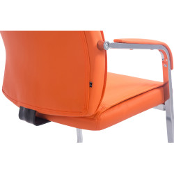 Fauteuil visiteur XL Anubis orange