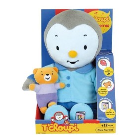 Peluche T'CHOUPI Raconte moi une histoire - JEMINI - ± 30 cm - Bleu - Enfant - Mixte