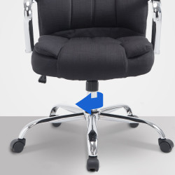 Fauteuil de bureau BIG Xanthos en tissu noir