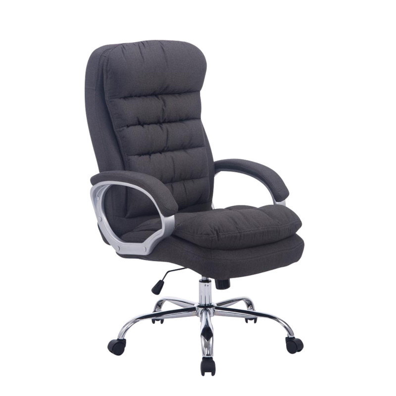 Fauteuil de bureau BIG Vancouver en tissu gris foncé
