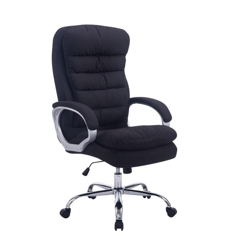 Fauteuil de bureau BIG Vancouver en tissu noir