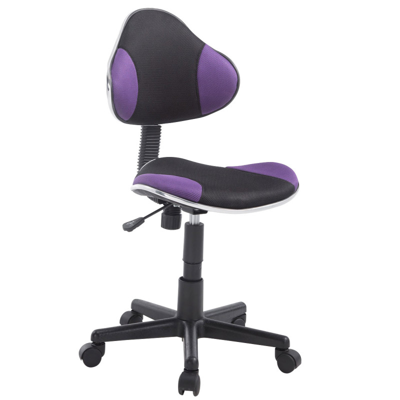 Tabouret de travail Bastian, noir et violet