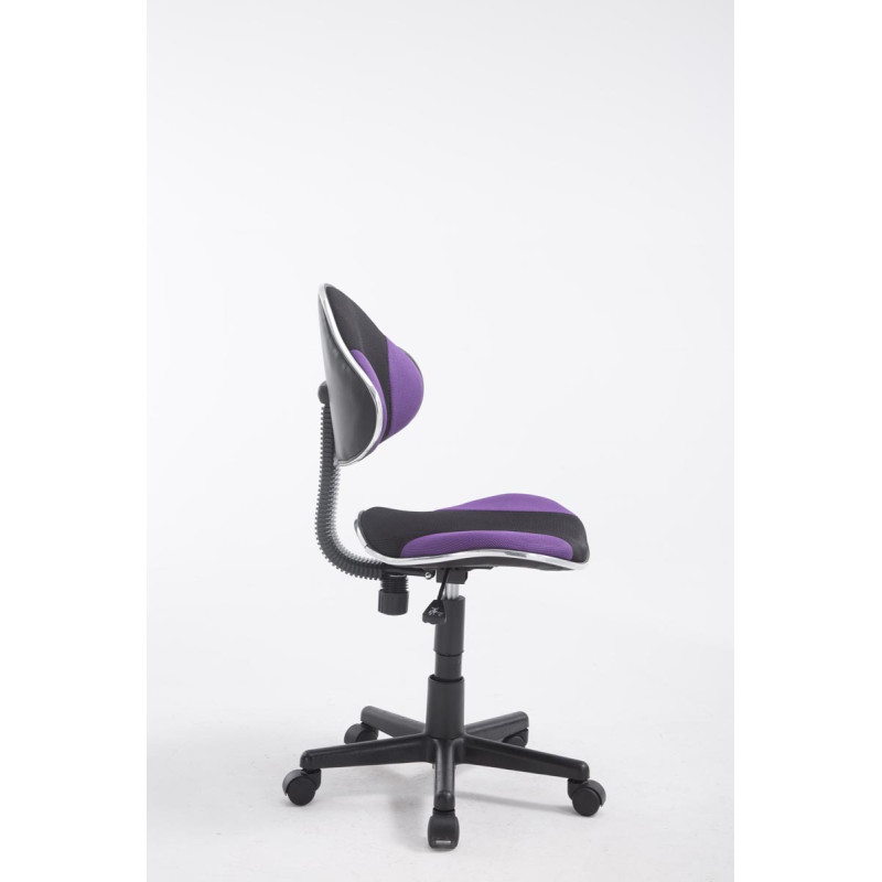 Tabouret de travail Bastian, noir et violet