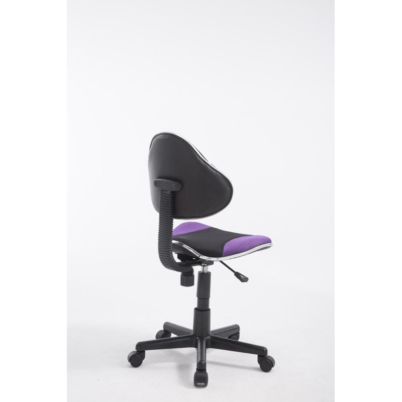 Tabouret de travail Bastian, noir et violet