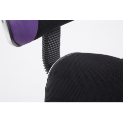 Tabouret de travail Bastian, noir et violet