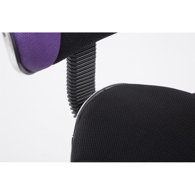 Tabouret de travail Bastian, noir et violet