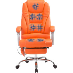 Fauteuil de bureau Pacific avec fonction massage orange