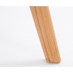 Set De 2 Taburetes De Bar Metz Con Asiento En Polipropileno Natural,Naranja