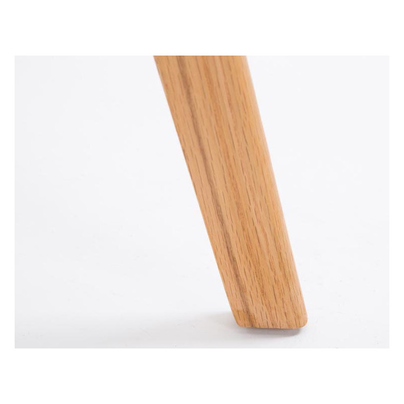 Set De 2 Taburetes De Bar Metz Con Asiento En Polipropileno Natural,Blanco