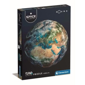 Clementoni - NASA - Puzzle 500 pieces rond - Terre