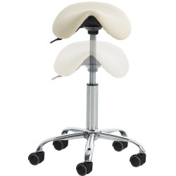 Tabouret de travail crème Reno