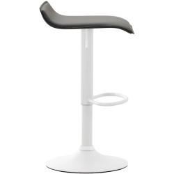 Sgabello Dyn V2 in similpelle nero,bianco