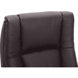 Fauteuil de bureau XL Sparta en cuir synthétique marron