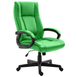 Fauteuil de bureau XL Sparta en cuir artificiel vert