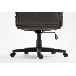 Fauteuil de bureau XL Sparta tissu gris foncé