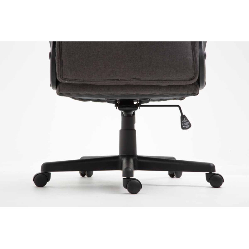 Fauteuil de bureau XL Sparta tissu gris foncé
