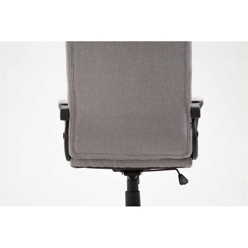 Fauteuil de bureau XL Sparta tissu gris