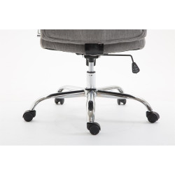 Fauteuil de bureau Vaud tissu gris